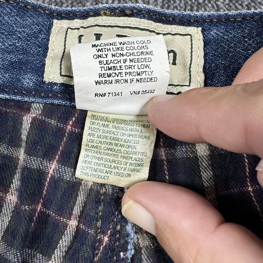 L.L. Bean Men's Classic Fit Flannel Lined Jeans 40x29 Blue‎ Cotton Denim - Picture 5 of 16